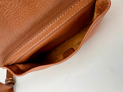 Delvaux Vintage Crossbody / Shoulder Bag Camel 1990's