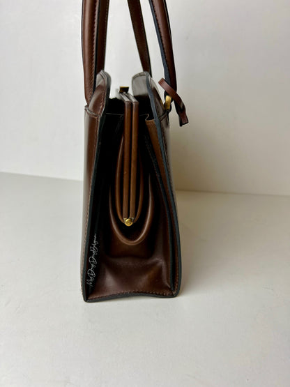 Delvaux Vintage Top Handle Brown 1967