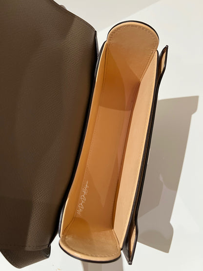 Delvaux Lingot Crossbody / Shoulder Bag Taupe 2022