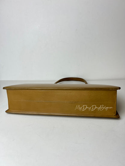 Delvaux Leadership + Wallet Top Handle Camel 1958