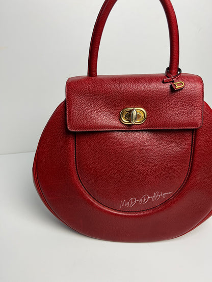 Delvaux Vintage Top Handle Red 1992