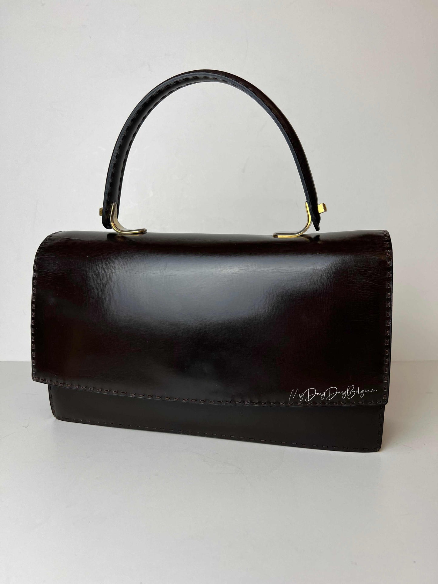 Delvaux vintage top handle handbag 1970