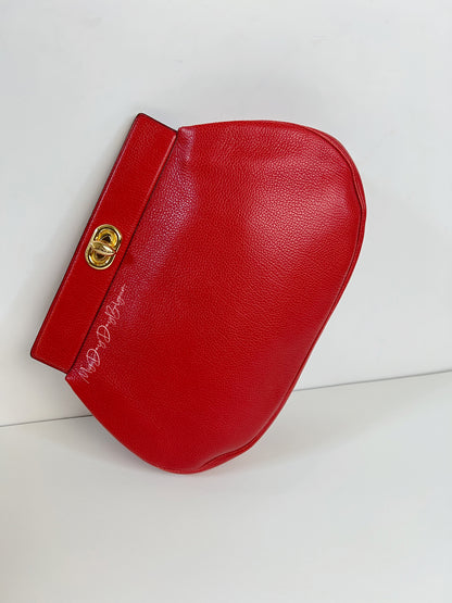 Delvaux Vintage Pochette Red 1996
