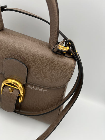 Vintage Delvaux Brillant in Taupe PM early 90s