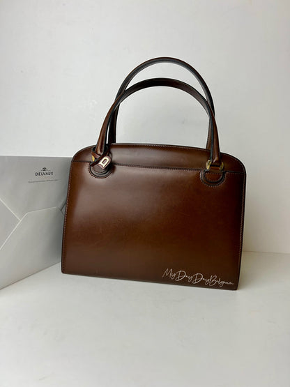 Delvaux Vintage Top Handle Brown 1967