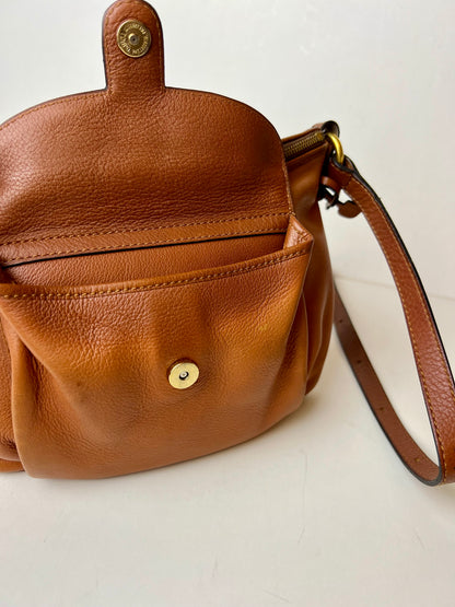 Delvaux Vintage Crossbody / Shoulder Bag Camel 1990's