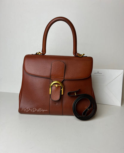 Delvaux Brillant Top Handle Camel 1990's