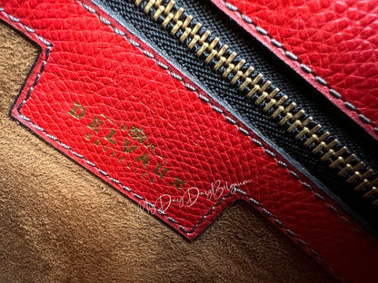 Delvaux Gamay toile de cuir