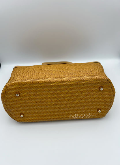 Delvaux toile de cuir top handle