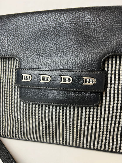 Delvaux Malbec Crossbody / Shoulder Bag Black / Grey 1989