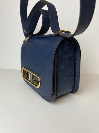 Delvaux Lingot Crossbody / Shoulder Bag Blue 2023