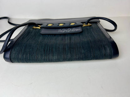 Delvaux Vintage Crossbody / Shoulder Bag Black Grey 1990's