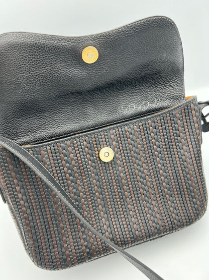Vintage Delvaux toile de cuir 1995