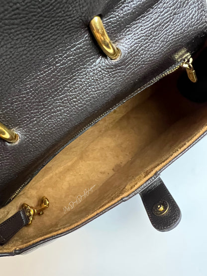 Delvaux Vintage Crossbody / Shoulder Bag Brown 1990's