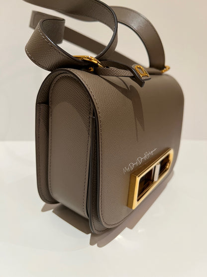 Delvaux Lingot Crossbody / Shoulder Bag Taupe 2022