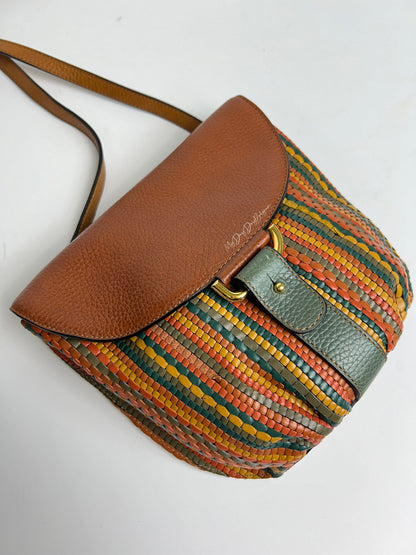 Delvaux Vintage Crossbody / Shoulder Bag Orange - Multicolour 1994