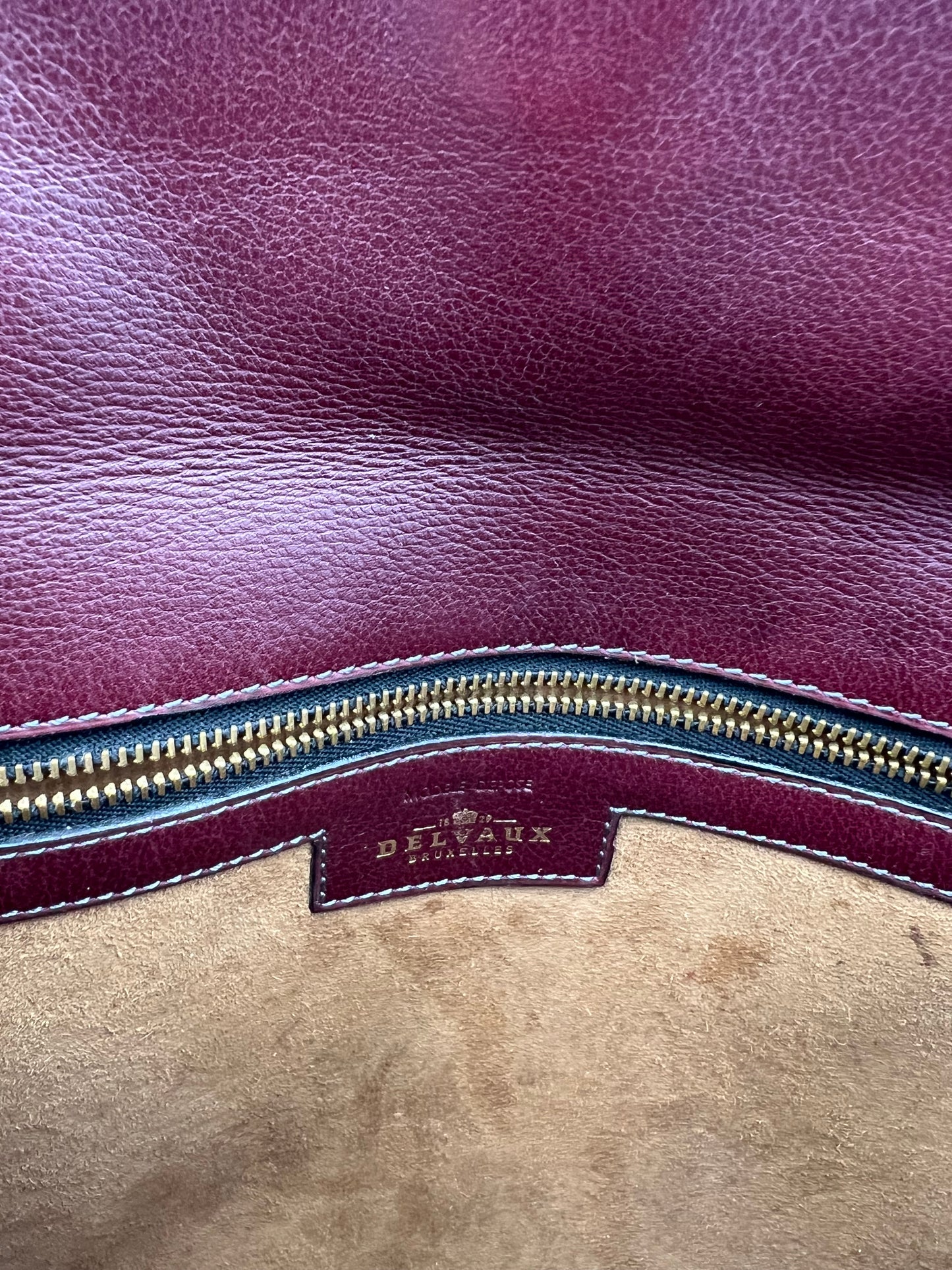 Delvaux toile de cuir