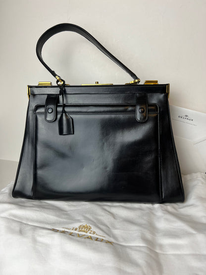 Delvaux Vintage Top Handle Black 1963