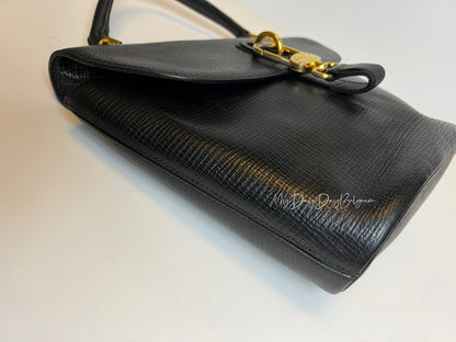 Delvaux Vintage Top Handle Black 2000's