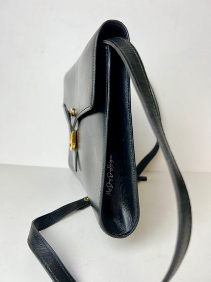 Delvaux Vintage Crossbody / Shoulder Bag Black 1984