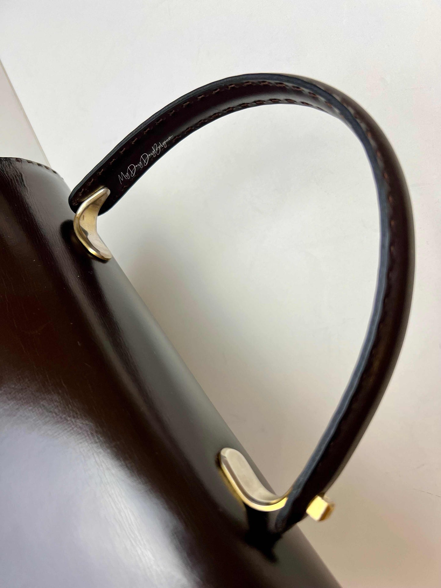 Delvaux vintage top handle handbag 1970