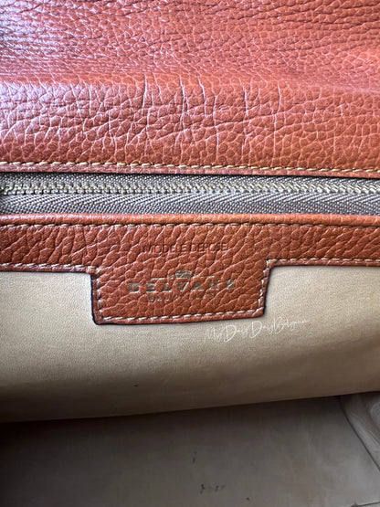Delvaux Brillant Top Handle Camel 1990's