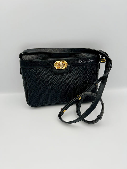 Delvaux vintage Merlot  toile de cuir pm 1992