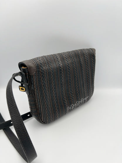 Vintage Delvaux toile de cuir 1995