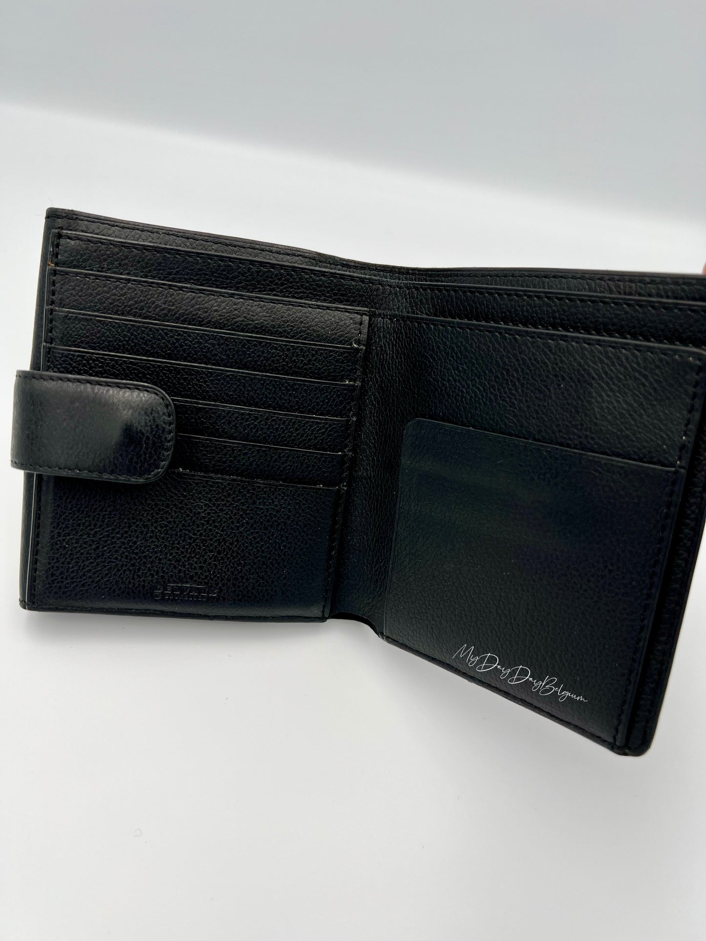 Delvaux wallet black 1990's