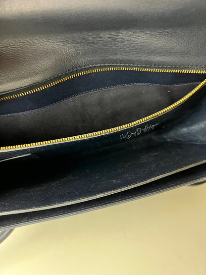 Delvaux Vintage Crossbody / Shoulder Bag Black Grey 1990's