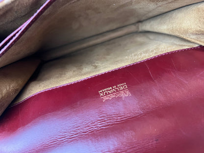 Delvaux Festival Crossbody / Shoulder Bag Burgundy Red 1971