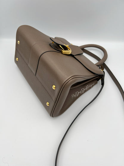 Vintage Delvaux Brillant in Taupe PM early 90s