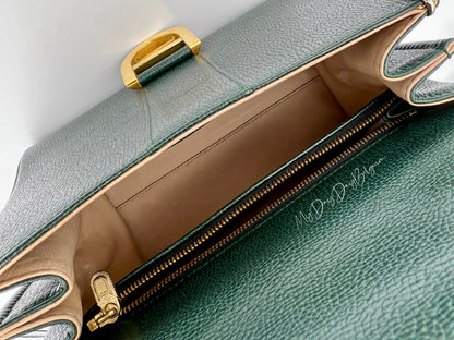 Vintage Delvaux PM forest green