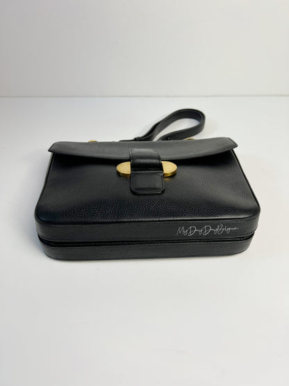 Delvaux Vintage Crossbody / Shoulder Bag Black 1989