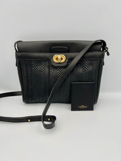 Delvaux Merlot toile de cuir shoulder/crossbody bag MM 1992