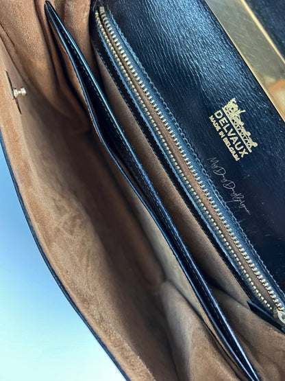 Delvaux Vintage Crossbody / Shoulder Bag Black 1980