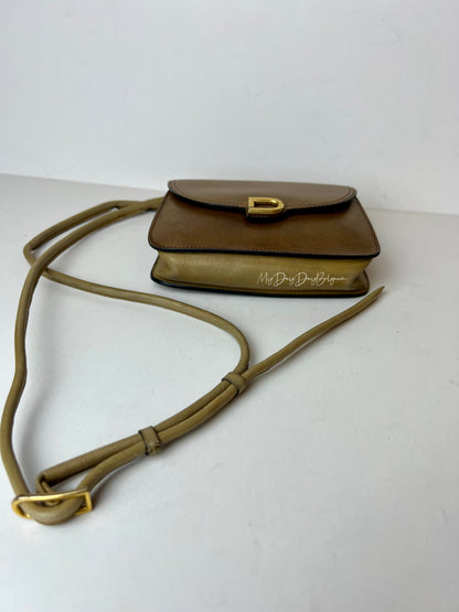 Delvaux Vintage Crossbody / Shoulder Bag Camel 1980's
