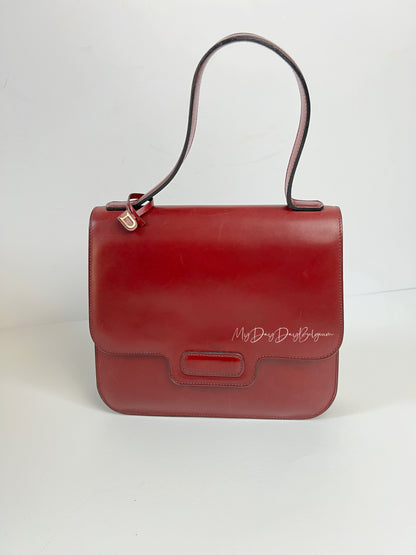 Delvaux Vintage Top Handle Red 1977