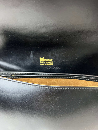 Delvaux Vintage Crossbody / Shoulder Bag Black 1980's