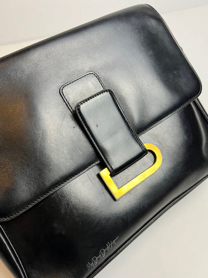 Delvaux Poirier Crossbody / Shoulder Bag Black 1977