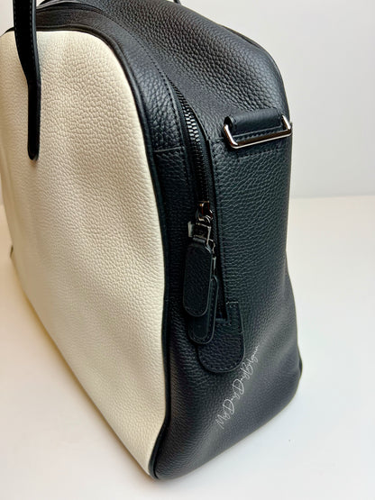 Delvaux Magritte  D-off Top Handle Black / Ivory 2023