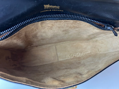 Delvaux Vintage Crossbody / Shoulder Bag Black 1980's