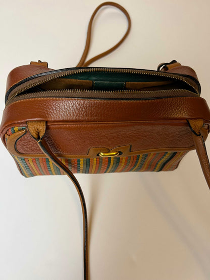 Delvaux Vintage Crossbody / Shoulder Bag Orange - Multicolour 1990's