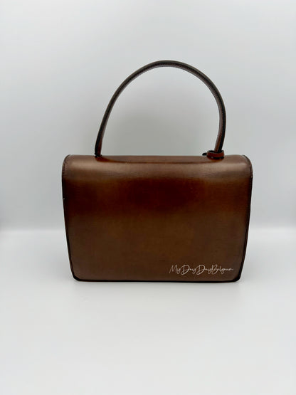 Vintage Delvaux top handle box calf 1967