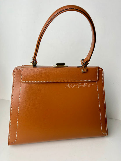 Delvaux Illusion Top Handle Black / Camel 1999