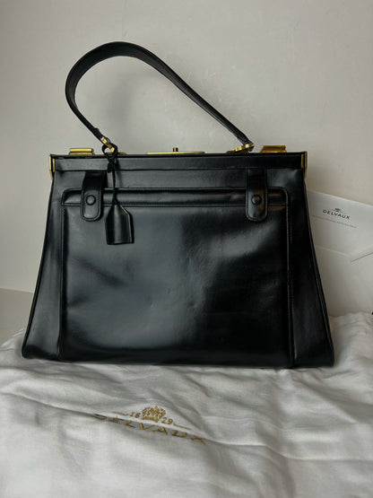 Delvaux Vintage Top Handle Black 1963