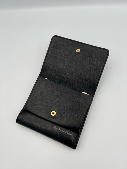 Delvaux wallet black 1990's