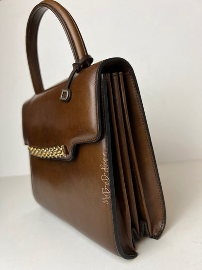 Delvaux Vintage Top Handle Brown 1967