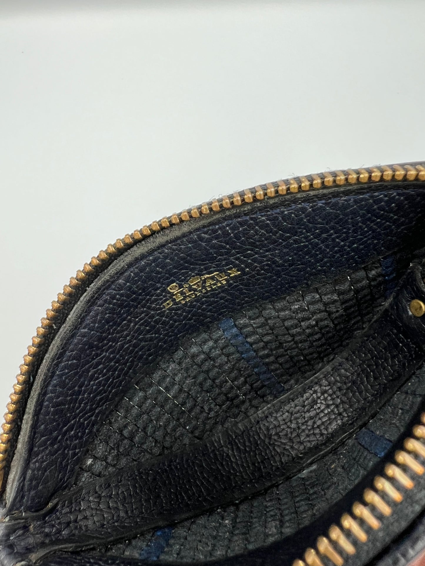 Toile de cuir coin bag 90s