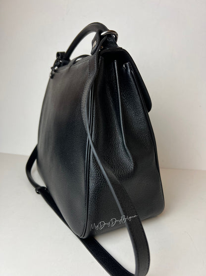 Delvaux Gin Fizz Crossbody / Shoulder Bag Black 1998